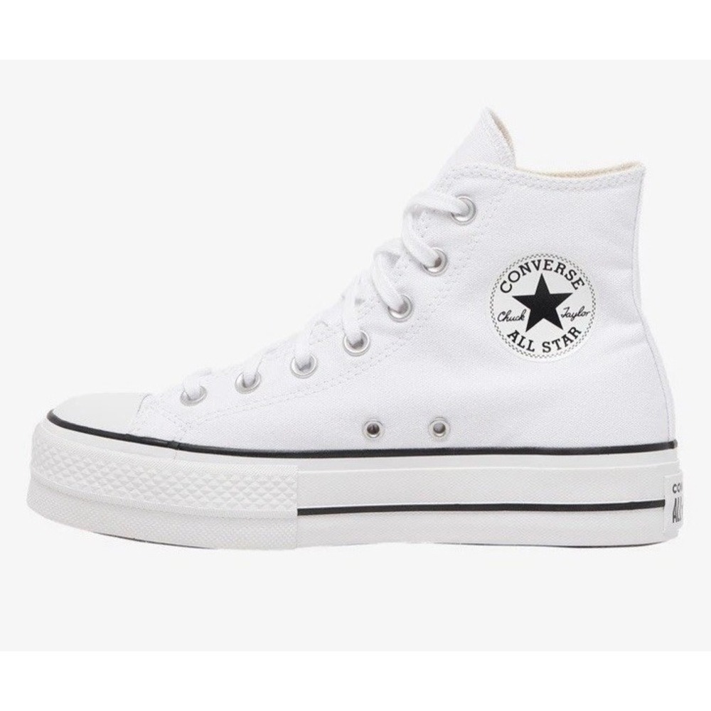 NEW Converse Chuck Taylor All Star Lift Hi Canvas Shoes 560846F White Women's 10 - Picture 5 of 11
